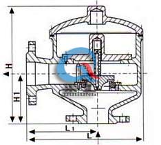 HXF8帶接管阻火吸入閥(結(jié)構(gòu)尺寸圖) HXF8帶接管阻火吸入閥(結(jié)構(gòu)尺寸圖)